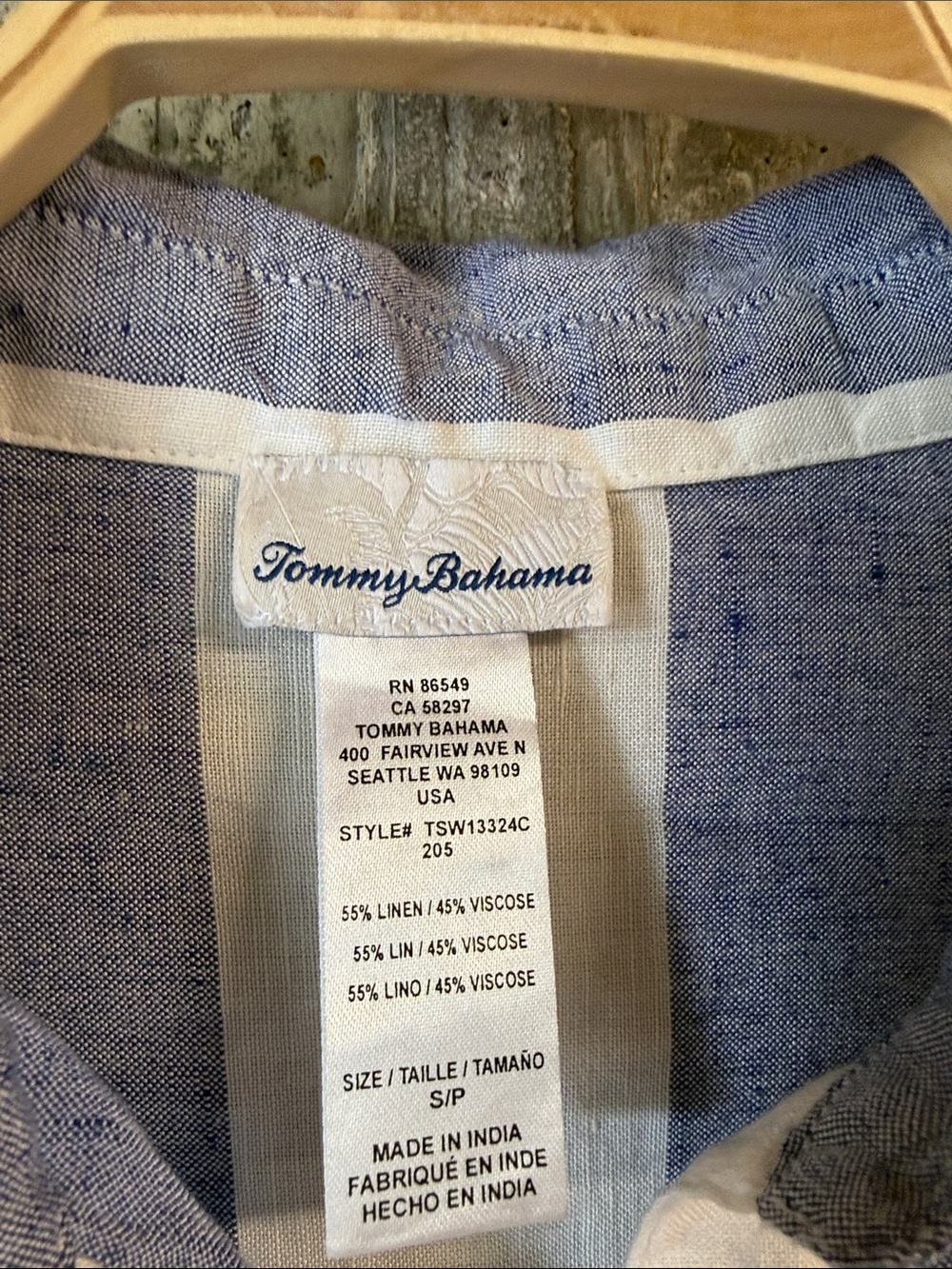 TOMMY BAHAMA Women's St. Lucia Linen-Blend Rugby Stripe Beach Shirt Size S - Picture 4 of 7